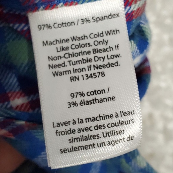 Vineyard Vines‎ Men Plaid Flannel Shirt Size Medium Slim Fit Whale Logo Preppy - Picture 5 of 10